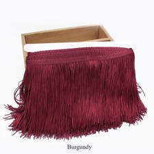 10M Tassel Trim Lace Fringe Decor DIY Latin Dance Skirt Sewing Accessories 15cm