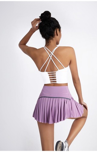 Women's Pleated Tennis Skirt with Pockets Athletic Skort Workout GYM Golf Skirts - Picture 18 of 43