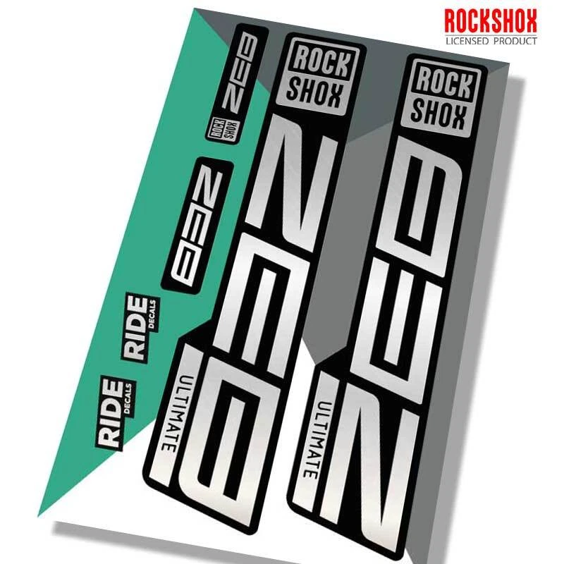 RockShox Zeb Ultimate Decal Kit Metallic Silver 2021