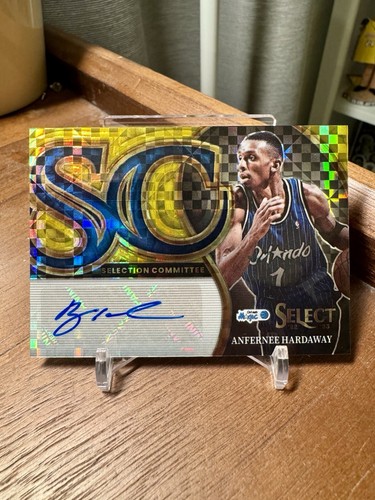 #/10 GOLD Auto 2022 PANINI SELECT SELECTION COMMITTEE ANFERNEE HARDAWAY Magic