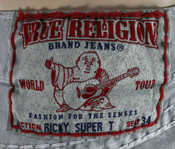 True Religion Jeans Men's RICKY Super T SEAL grey tonal