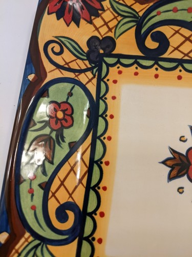 Corsica Home Crown Jewel Square Salad Plate 8.5" - Picture 6 of 7