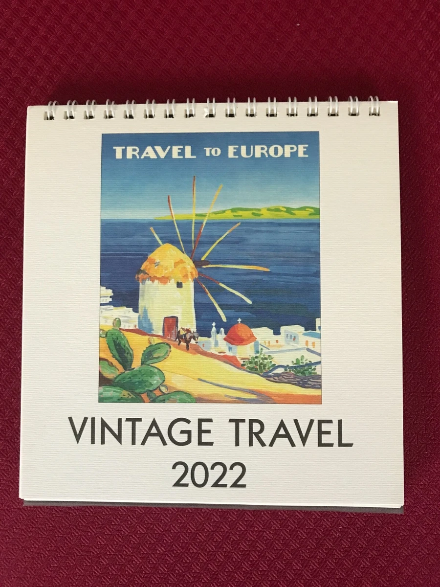 Vintage Travel Desk Calendar by Cavallini & Co. 2022 | eBay
