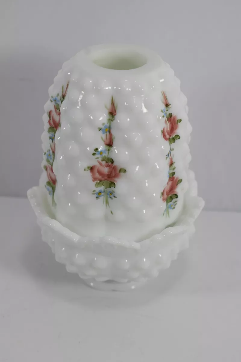 Milk glass on sale fairy lamp