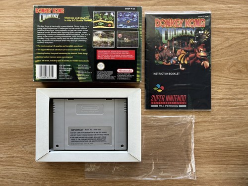 Donkey Kong Country - SNES Super Nintendo - Boxed Complete CIB Excellent Condit. - Picture 2 of 8