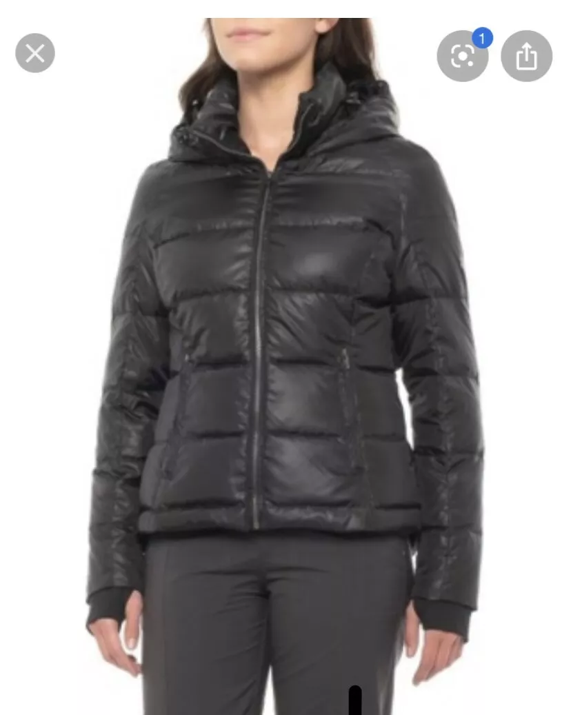 Crystal by Skea Trois Down Ski Jacket Black Size Large NWT