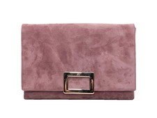 Dusty Purple Roger Vivier Suede Pochette