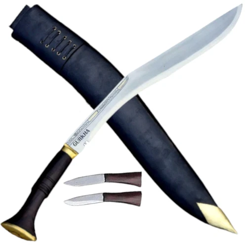 Gurkha Authentic Hand-Hammered Kukri Knife 24 Inch Sirupate Khkri /Khukuri Kn...