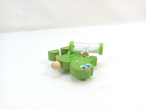 Teeth Brushing Timer Crocodile For Kids Collectible Decorative Wood Decor - Picture 3 of 14
