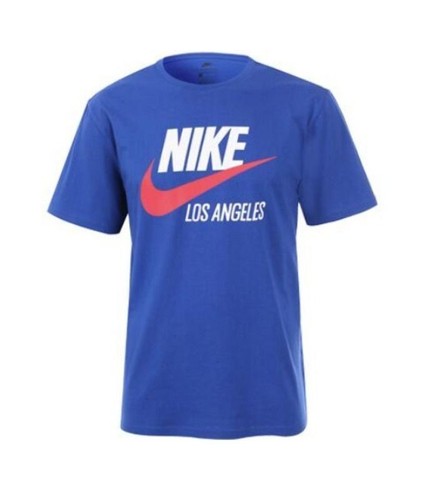 Nike Sz S Men's Los Angeles Short Sleeve Blue T-Shirt CW0741 477 100% Cotton - 第 1/8 張圖片