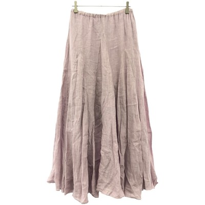 CP SHADES Sheep Ron Herman Bespoke Linen Skirt Pink XS Used MESC-0  