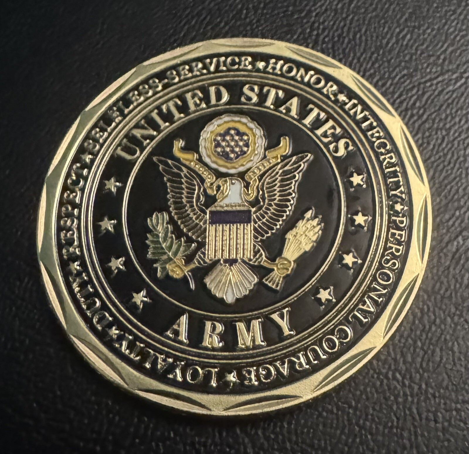 US Army Challenge Coin United States Army Values Coin In Plastic Csse ...