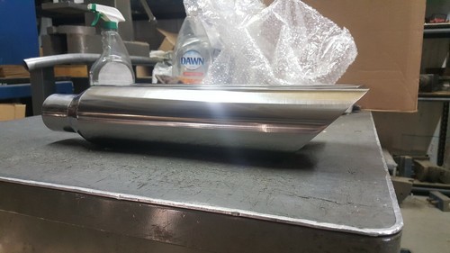 18" STAINLESS EXHAUST TIPS 2.25" INLET 3.5" OUTLET "SHOCKER LOGO" - Photo 6/8