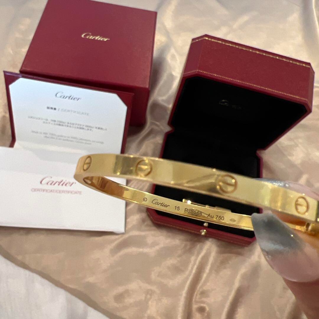 【空箱】Cartier Love Bracelet 2022 ❤️ Cartier Love Bracelet White Gold Size 15 (New Screw