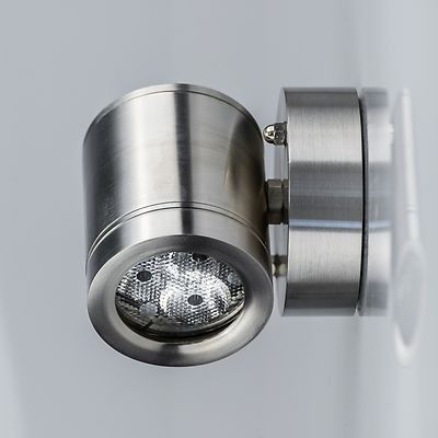 Außenwandleuchte LED Außenlampe Wandlampe Fassade Spot Edelstahl IP44 warmweiß
