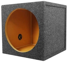 Rockville RS12 Single 12” 1.0 cu.ft. 3/4” MDF Sealed Subwoofer Enclosure Box