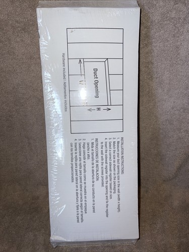 RB RELIABILT 14 IN X 4 IN SIDEWALL REGISTER - VENT COVER #0070101 - Picture 3 of 3