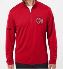 Utah Utes Quarter Zip Pullover, NWT, M, University, Men, Champion, Athletic,