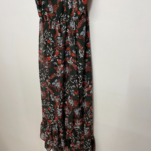 Vestido midi Maje Revia estampado floral crepé sin mangas talla 1 verde - Imagen 4 de 6