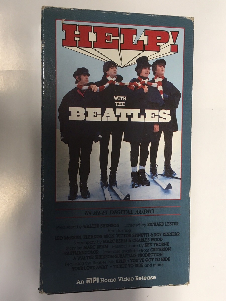 Help! With The Beatles VHS VG+ US RARE Rock 1987 MPI Home