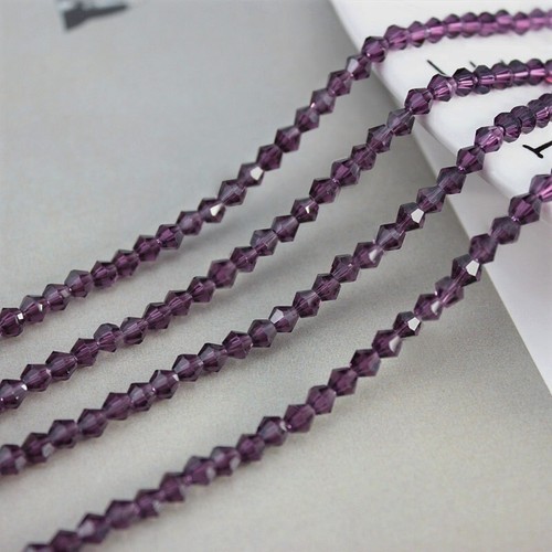 200pcs 4mm Bicone Crystal Glass Beads - Faceted Jewelry Making Supplies for DIY - Picture 23 of 35