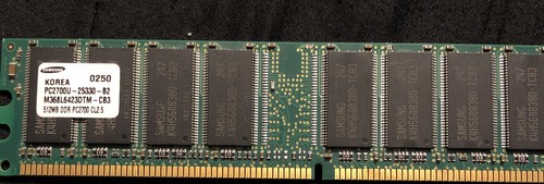 RAM Samsung PC2700U 512MB Desktop Computer Memory PC - Picture 1 of 5