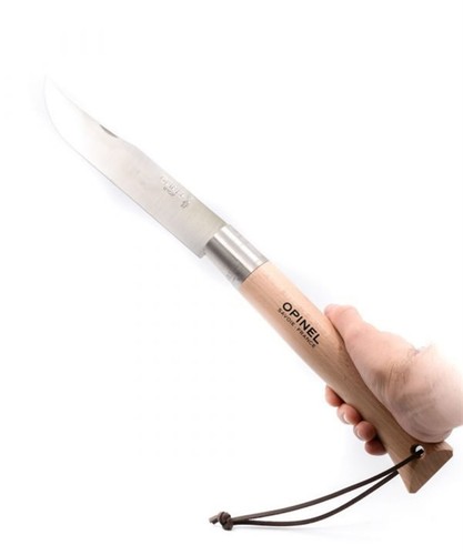 Opinel N°13 Couteau Géant XXL (cm.22) en Acier Inoxydable - : Cucina-Outdoor - Bild 6 von 10
