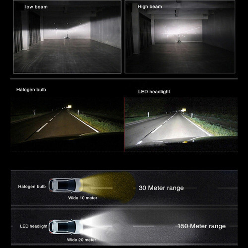 Pair 6000K H11B Low Beam LED Headlight Bulbs For Kia Sorento 2007 2008 2009 US - Picture 3 of 13