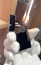 ACCENDINO S.T. DUPONT LIGNE 2 LACCA NATURALE NERA E PALLADIO