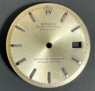 Vintage Rolex Oyster Perpertual Datejust Watch Dial For 36mm Case 1601 1603 1600