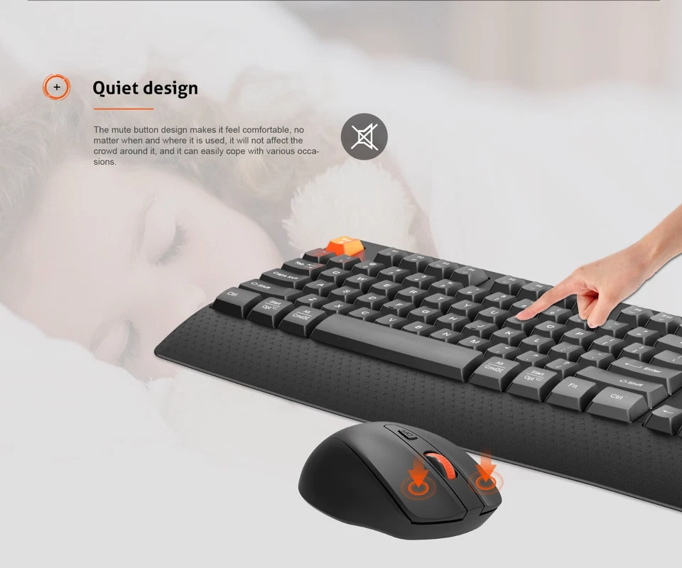 Gurren Buggie MeeTion C4130 keyboard and mouse wireless 2.4G Nano Receive - Image 3 of 4