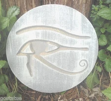 Eye of Horus concrete mold plastic casting plaster wax & more 10" x 3/4" thick