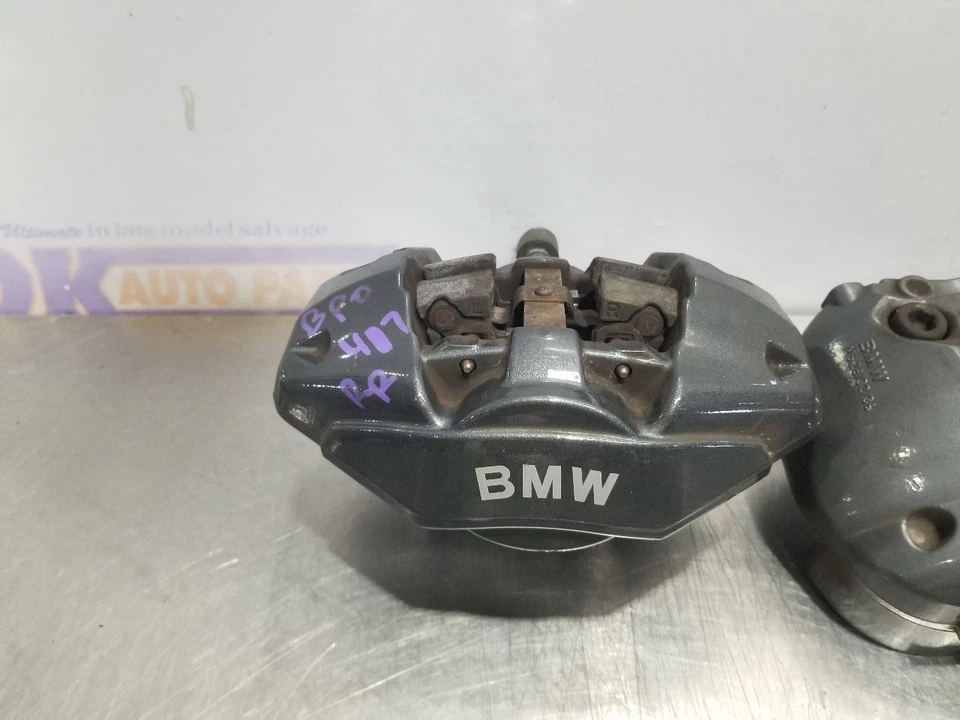 08 2008 BMW 135I 3.0L RWD PERFORMANCE FRONT REAR BRAKE CALIPER SET GREY METALLIC Foto 3 de 4