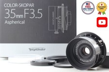   Unused Voigtlander Color-Skopar 35mm f/3.5 Black VM Leica M Mount From JAPAN