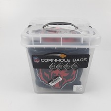 NFL Chicago Bears Set of 4 All-Weather Cornhole Bags YouTheFan Official Licensed
