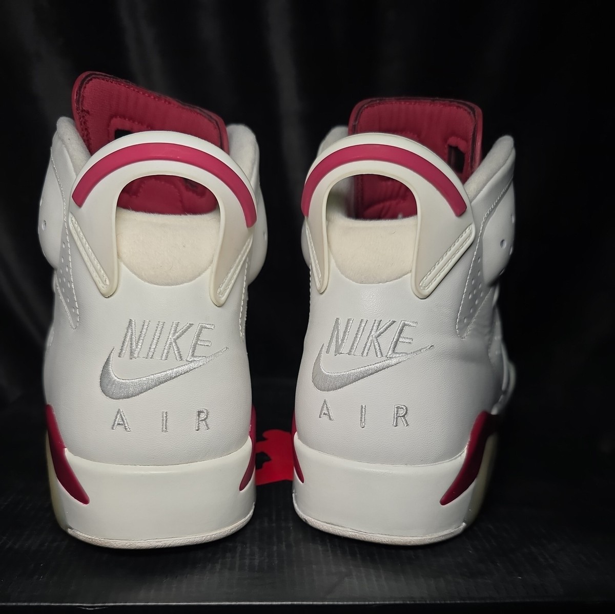 2015 Air Jordan 6 Maroon Size 14 Mens Nike Retro White Red 384664-116 View 5