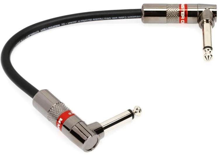 Monster Prolink Classic Right Angle to Right Angle Instrument Cable - 8 Inch
