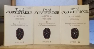MEDECINE GYNECOLOGIE TRAITE D'OBSTETRIQUE (ROGER VOKAER, 3 VOLUMES). - Photo 1/4