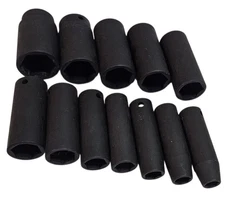 Pittsburgh CR-V 12 Piece Deep Impact Socket Set 1/2 Inch Drive SAE Black 