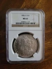 1885 O Morgan Silver Dollar $1 NGC MS63 New Orleans Mint