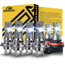 For Bmw 328i 2007-2016 6pcs Bulbs Led Headlights Hilow Beams Fog Lights 6500k