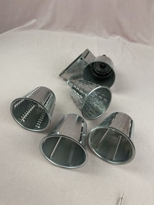 Vintage KitchenAid Hobart Rotor Slicer Shredder All Metal Attachment 4 Blades