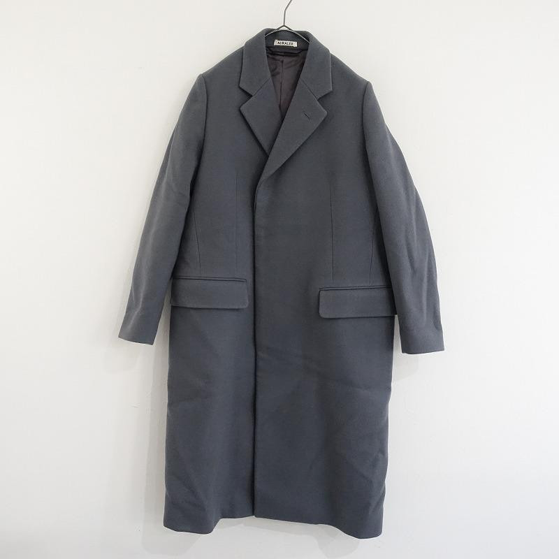 Auralee Doubl Cloth Light Melton Chesterfild Coat Chester 0 Auralee Doubl Cloth Light Melton Chesterfild Coat Chester 0