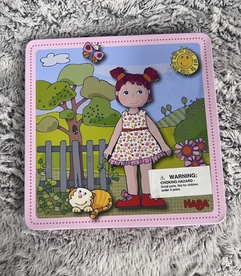 HABA Lilli Magnetic Dress-Up Doll Playset with Clothing Accessories