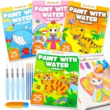 Shuttle Art Watercolor Paint Set for Kids 4 Pack 100 Sheets Travel Art Gift