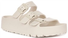 Papillio Florida Flex PL Narrow Wollfilz Clogs Damen Sandale In Stone EU37-41