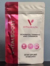 VitalHealth V-italboost 60 Veggie Capsules - New! Vital Health! Exp 2/2027