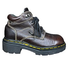 Vintage Dr. Martens Made In England Brown Chunky Boot Size UK 4 US 6