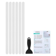6 Pack Bathtub Non Slip Stickers 14.96x0.79 Inch, Clear