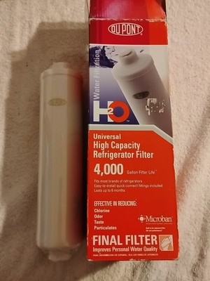 Dupont 4,000 Gallon Filter Life. Universal High Capacity Refrigerator  Filter 3